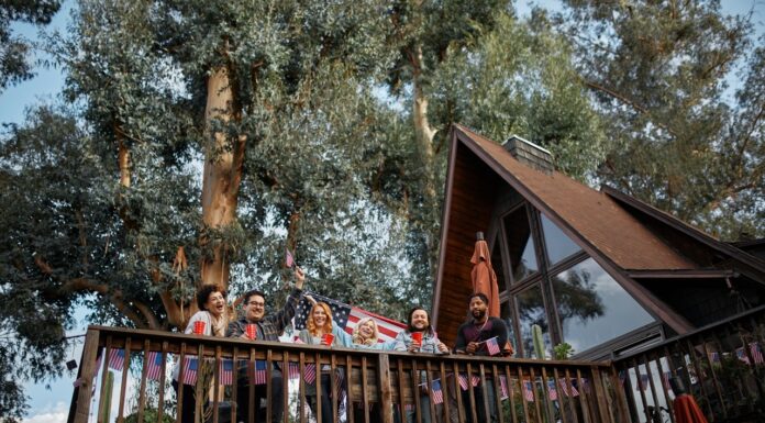 family enjoying the nature